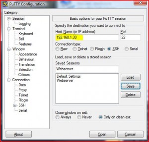 Putty neue IP