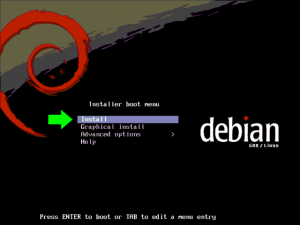 Debian Installation Boot