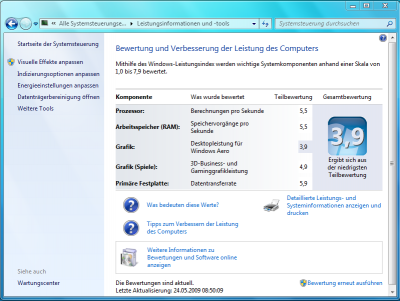 Windows 7 Leistung Acer