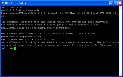 VMWare Server 1.0.10 Debian