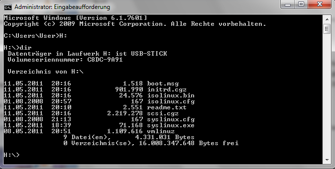 Windows 7 / XP Passwort vergessen Tool vom USB Stick booten