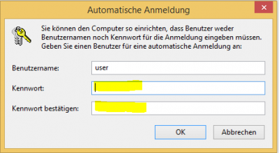 Windows 8.1 Benutzer Passwort