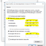 Windows 10 Netzwerkadresse ändern09