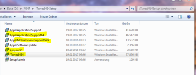 Itunes per Hand installieren