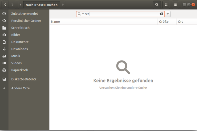Ubuntu 18 Dateimanager Nautilus Suche funktioniert nicht